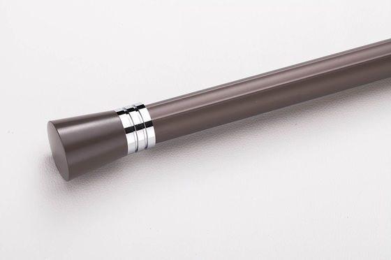 Good price aluminum material extra thick strong bearing curtain rod for heavy curtains with aluminum finals online
