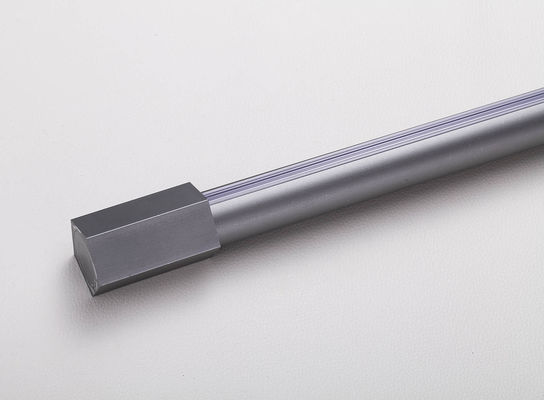 Good price Curtain Rod Simple White Black Silent Aluminum Alloy Roman Rod Single Rod Curtain Fitting Track online