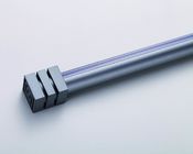 Thickened mute aluminum alloy bracket side perforated curtain track single pole double pole