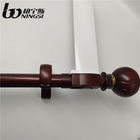 Length 6.7m Thickness 1.2mm Motorized Ceiling Curtain Track Brown Color