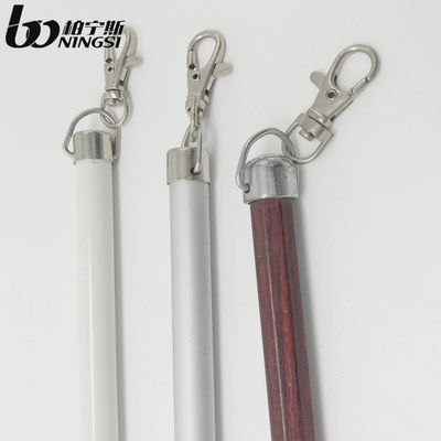 Transparent 15mm Dia 100cm Length Drapery Pulls Drapery Wands Adjustable