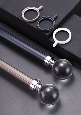 Good price Curtain Rod Single Rod Aluminum Alloy Silent Top Side Mounted Bracket Roman Rod Curtain Track Accessories online