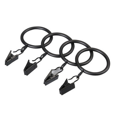 Good price Curtains Hanging Iron Metal 35mm Curtain Rod Rings With Clips online